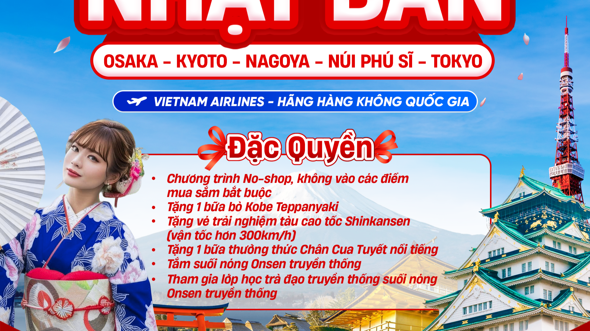 Nhật Bản: Cung Đường Vàng Osaka – Kyoto – Fuji – Tokyo. Bay Vietnam Airlines - Image - 11520